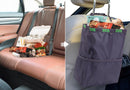 Car Trash Bag Hanging, 3.5 Gallons Large Capacity Car Trash Can for SUV, Leakproof Car Garbage Bag for Back Seat, Car Accessories, Foldable Car Organizer with 4 Pockets for Camping Gray-2