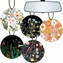 Car Air Freshener - 5Pcs Boho Cute Flowers Car Interior Accessories Hanging Scents Automotive Room Decor for Women Teen Girls-1