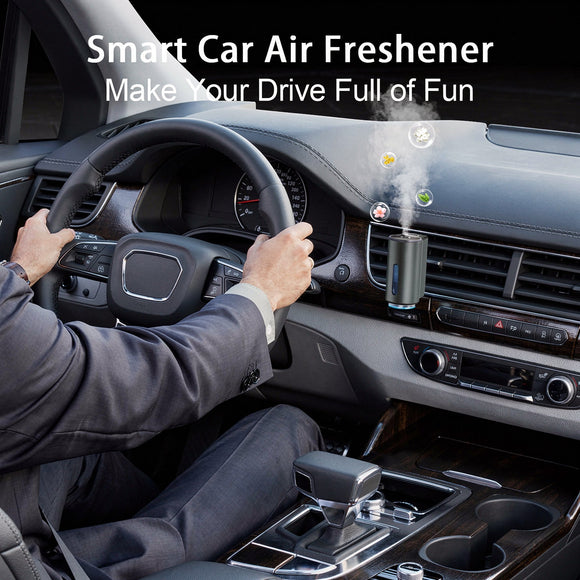 Smart Car Air Freshener Diffuser Car Aroma Diffuser Air Freshener Spray Automatic with 6PCS Cologne Aromatherapy Oil