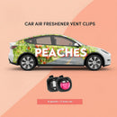 Car Air Freshener Vent Clips 8PK 6 Peach 2 New Car Scent Fresheners for Men Women Up to 240 Days Long Lasting Air Freshener Odor Eliminator-6