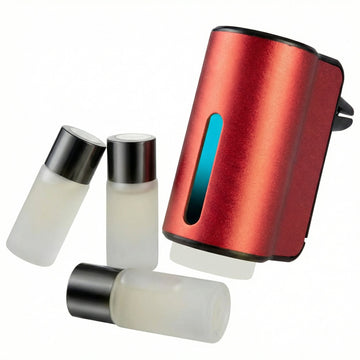 Car Aromatherapy/Fragrance car Air fresheners/Humidifier Essential Oil Diffuser for Vehicle (Red)