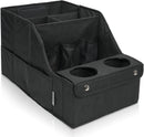 Car Seat Organizer- Backseat Car Organizer with 11 Storages Compartments and 2 Cup Holders, Organizers and Storage, Front Seat for Travel Kids,Black-1