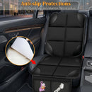 Car Seat Protector for Child Car Seat Durable 600D Fabric Waterproof Car Seat Cover with Thick Pad Non-Slip Backing (No Imprints) (1 pc -Black)-4