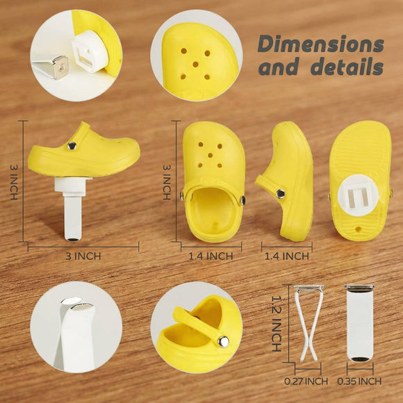 4 Pack Cute Shoe Air Vent Clips with 4PCS Refills Solid Car Air Freshener Air Conditioning Outlet Clips Car Dashboard Perfume Clip Car Interior Decor Accessories for Men/Women for Friend