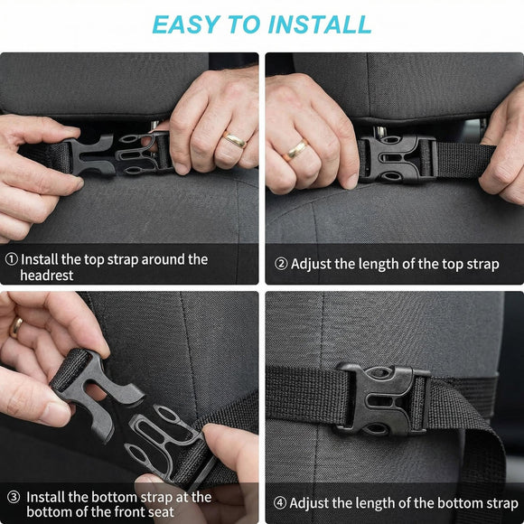 Car Organizer Back Seat with 9 Storage Pockets & 10 Tablet Holder 1Pack Seat Back Cover for Kids Toddlers Kick Mats Protector Keep Cars Vehicles Organized & Tidy Travel Accessories