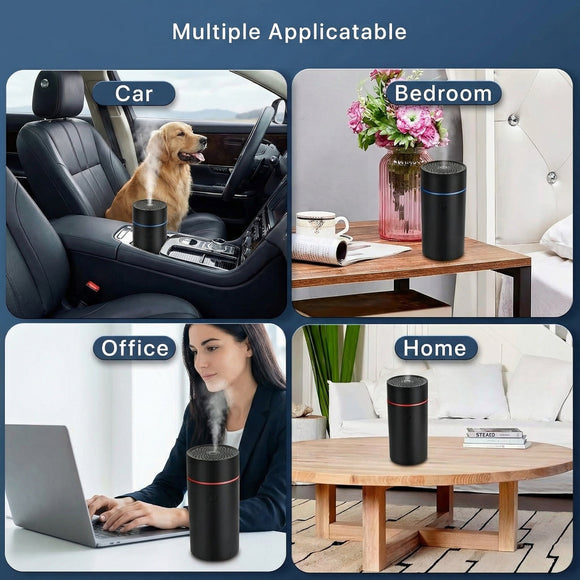 Car Fragrance diffusers Air fresheners USB-Powered Mini Ultrasonic Mist Humidifier Oil Diffuser for Vehicle
