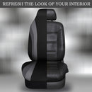 AquaShield Neoprene Waterproof Car Seat Covers for Front Seats Only High Back Bucket Seat Cover Airbag Compatible Line Rider Seat Covers Universal Fit for Truck Van SUV (Black and Gray)-4