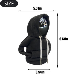 Car Gear Shift Hoodie, Fashionable Gear Shift Knob Cover, Mini Hoodie for Auto Shifter, Auto Interior Cute Gadgets, Universal Car Decoration Accessories - 0