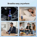 2025 Upgraded Smart Car Air Freshener Diffuser New Car Smell Air Freshener Long Lasting Auto On/Off Car Scent with 8 Ambient Lights Car Diffusers for Essential Oil (Snow Mountain)-5