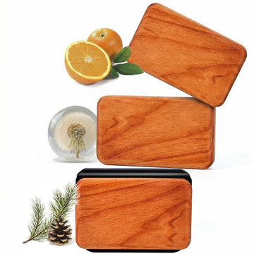Car Air Freshener - Wood Air Freshener - Car Odor Eliminator for Visor Clip-Variety Scent Refill Vehicle Scent Diffuser for Cabin Truck & SUV - Pack of 3 (Grove-Pine-Open air)-CLIP INCLUDED
