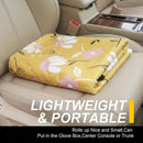 Back Seat Cover for Car Trucks Van SUV Waterproof Rear Bench Towel Seat Covers for Dogs and Kids Automotive Backseat Protector (Chamomile and Yellow)-6