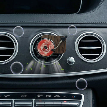 Car Air Freshener Phonograph Record Player Design Turntable Diffuser - 0