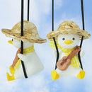 Cool Swinging Duck Car Hanging Ornament, Pendant Interior Rearview Mirror Decoration and Car Rear View Mirrior Hanging Accessories-2