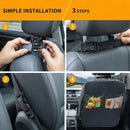 Kick Mats with Organizer - 2 Pack Backseat Protector Seat Covers for Your Car SUV Minivan or Truck Seats - Vehicle Back Seat Kids Safety Accessories - Universal Fit Automotive Interior Protectors-6
