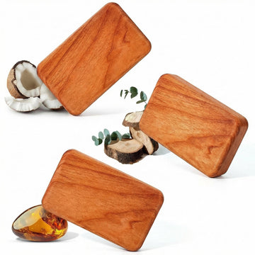 Car Air Freshener - Wood Air Freshener - Car Odor Eliminator for Visor Clip-Variety Scent Refill Vehicle Scent Diffuser for Cabin Truck & SUV - Pack of 3 (Teak-Amber-Cabana)-CLIP INCLUDED