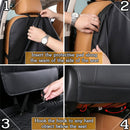 for Tesla Accessories Seat Back Kick Protectors for Kids Kick Mats Leather Back Seat Cover Protect from Mud Stains Scratches Fit for Model Y X S 3 (2PCS)-2