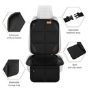 Car Seat Protector, 2Pack Seat Protector Protect Child Seats with Thickest Padding and Non-Slip Backing Mesh Pockets for Baby and Pet, Sedan SUV Truck (Black)-2