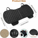 Rear Car Seat Mat Universal Car Rear Seat Covers with Pockets Bench Car Seat Cover Non-Slide Winter Pad Auto Seat Protector Flocking Cloth Covers Rear Car Seat Cover for Most 5-Seats Vehicle-7