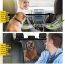 Dog Seat Cover for Back Seat, 100% Waterproof Dog Car Seat Covers with Mesh Window, Scratch Prevent Antinslip Dog Car Hammock, Car Seat Covers for Dogs, Dog Backseat Cover,Standard-2