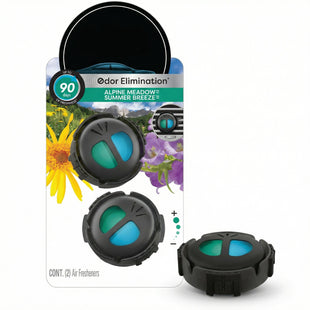 Mini Diffuser Car Air Fresheners Alpine Meadows / Summer Breeze Scent 2 Pack