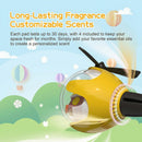 Yellow Duck Car Air Freshener with 6 Colors LED Lights & 4 Scented Pads Light Scent Decorative Auto Accessories-2