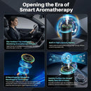 Smart Car Air Freshener Star Ambiance Roof and Premium Design Healthy Eco-Friendly Fragrance Auto On/Off 3 Adjustable Modes Black Air Freshener Perfect for Car Bedroom Office Restrooms.-2