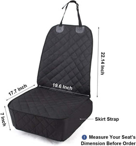 Dog Car Seat Cover, Pet Front Cover for Cars, Trucks, and Suv's - Waterproof & Nonslip Dog Seat Cover,(Front Seat) - 0