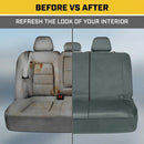 Flexfit Gray Rear Seat Cover for Car SUV & Truck - Durable Canvas Material Back Car Seat Covers 60/40 Split Bench Protector - Back Seat Cover & Back Seat Protector Interior Accessories-7