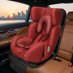 Car Seat Protector 1 Pack Car Seat Cushion Mat Thickest Padding Waterproof 600D Fabric Car Seat Covers for Non-Slip Backing Mesh Pockets for Baby and Pet (Black 1 Pack) - 0