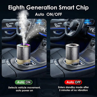 Car Air Freshener Car Fresheners Long Lasting Auto On/Off 3 Adjustable Modes for Custom Scent Intensity 150mL Large Capacity Diffuser with RGB Music Syncing Light (Cologne)