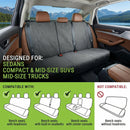 Back Seat Towel Seat Cover for Cars; Great for After Gym Workouts Dogs and Outdoor Activities; Universal Fit for Cars SUVs Vans Trucks EZ fit Non Slip Grip Grey-3