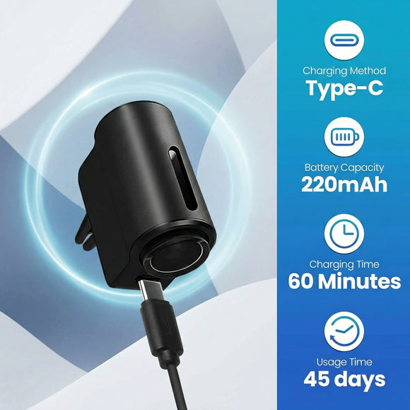 Car Air Freshener Air Freshener Diffuser Three Adjustable Modes Aromatherapy Machine Rechargeable (Black)