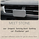 Amber Air Freshener Stone Scent Starter Kit Odor Eliminator - Car Visor Clip (Pack of 1 - Amber Scent)-3