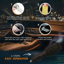 Reusable 12V Plug-in Car Air Freshener Power Fresh Auto Shut-Off Plug-In Convenience No Batteries Needed Includes 4 Scent Bars for Up to 30 Days of Freshness - Matte Black-5