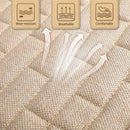 Beige Back Seat Cover Rear Car Seat Cover for Cars Truck SUV Seat Covers with Storage Pocket Bottom Auto Seat Cushion Pad Mat for Most Vehicles-Beige 1 Pcs-4