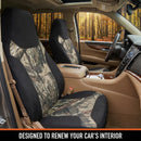 High Back Camo Seat Covers Airbag Compatible Large Size to Fit Truck Seats - Made with Cotton & Suede Fabric - Official Licensed Product-3