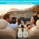 Car Air Freshener Oil Diffuser - Hanging Long Lasting Scent for Car & Home Essential Oil Freshener with Adjustable FragranceBamboo Rain+White Tea-4