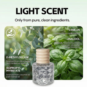 Veloz Hanging Car Air Freshener-Vanilla Cream Scent Long Lasting Essential Oil Car Diffuser without Methyl Carbitol&Hexylene Glycol - 0