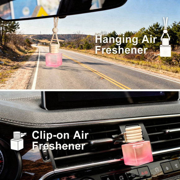 3 Pack Car Air Fresheners Fruit-Vanilla-Linen Hanging and Vent Clips 2 in 1 Long Lasting Freshener for Car And Women car accessories