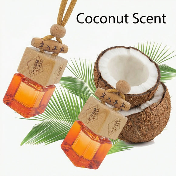 Car Air Freshener | Automotive Scents | Long-Lasting Coconut Aromas | Automotive Hanging Diffuser Bottles | Remove Auto Odor for Women Men Home Deodorizer (1pcs Coconut)