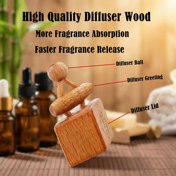 Car Air Freshener 8ml Automotive Scents | 45-Days Long-Lasting Keep Fragrance | Automobile Hanging Diffuser Bottles | Remove Auto Odor for Men Home Deodorizer (1pcs New Car)