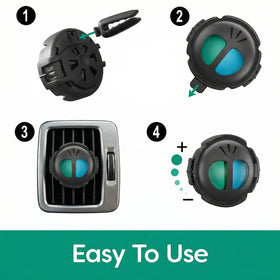 Mini Diffuser Car Air Fresheners Alpine Meadows / Summer Breeze Scent 2 Pack - 0