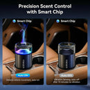 2025 Upgraded Smart Car Air Freshener Diffuser New Car Smell Air Freshener Long Lasting Auto On/Off Car Scent with 8 Ambient Lights Car Diffusers for Essential Oil (Snow Mountain)-4