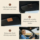 Car Air Freshener - Wood Air Freshener - Car Odor Eliminator for Visor Clip-Variety Scent Refill Vehicle Scent Diffuser for Cabin Truck & SUV - Pack of 3 (Grove-Pine-Open air)-CLIP INCLUDED-3
