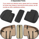 Luxury PU Leather Rear Car Seat Cover Adjustable Length (49-55) Back Seat Protector Fits 90% Vehicles (Sedan SUV Truck) for Seat Bottom Only Triangle Quilting Design Black-5