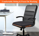 Car Seat Cushion with 1.2inch Comfort Memory Foam, Seat Cushion for Car and Office Chair (Black)-3
