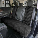 Car Seat Cushion Rear Set Black Faux Leather Automotive Seat Cushions - Universal Fit Rear Car Seat Cushions With Non-slip Silicone Backing for SUV Sedan Van Black - Rear Set-4