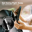 Large Shatterproof Baby Car Mirror - Safety Baby Car Seat Mirror - Baby Car Mirror for Back Seat Rear Facing Infant - Car seat Mirrors - Fully Assembled Baby Mirror For Car (Matte Black)-3
