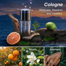 AUTO On/Off Smart Car Air Freshener with Blue Ambient Light Adjustable Concentration & 360Scent Aroud Car Diffuser 160ML Large Capacity for 6 Months Long-Lasting Use - Premium Cologne-4