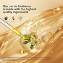 Car Air Freshener Hanging 2 Pcs All Season Zen Tea Scent Drift Car Air Freshener Wooden Fragrance Expanding Bottle Cap 10ml Per Bottle Used for Car Decoration and Fresh Air (All season Zen tea)-2